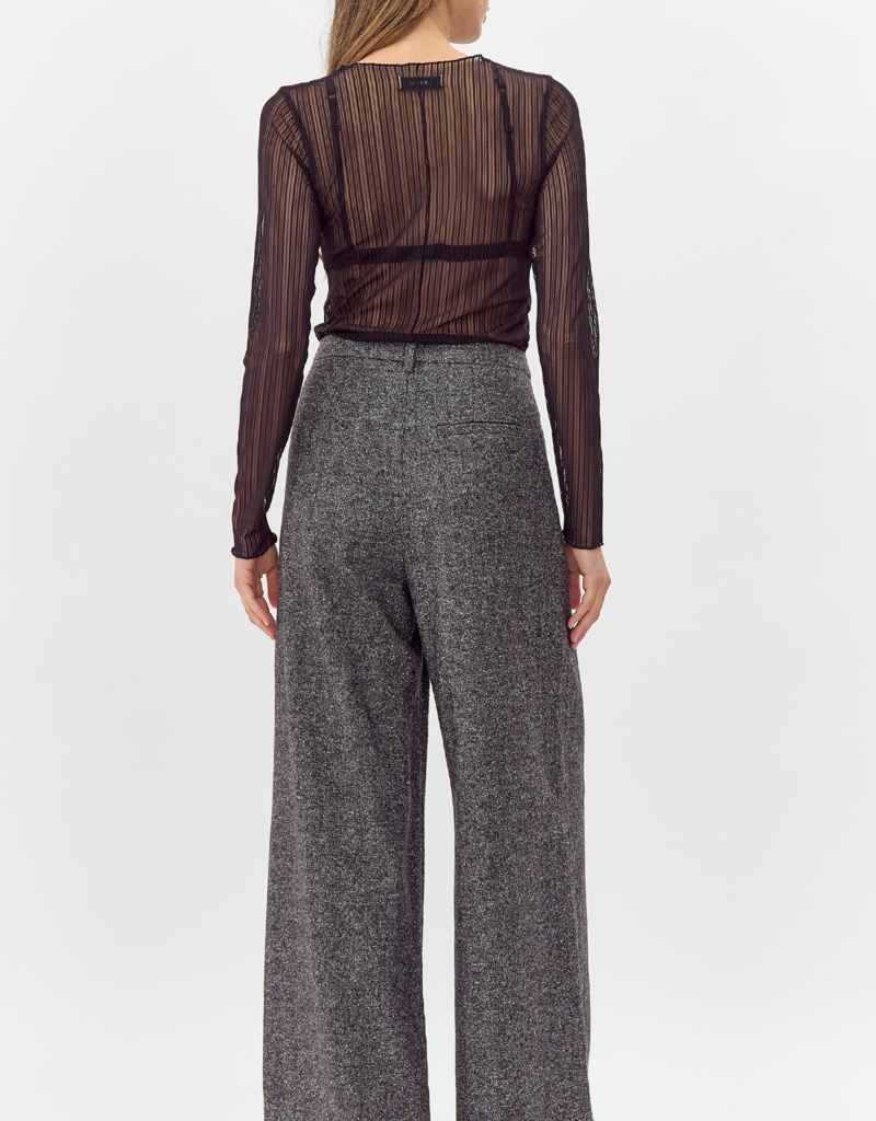 Greylin Adele Herringbone Wide Leg Trouser