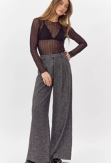 Greylin Adele Herringbone Wide Leg Trouser
