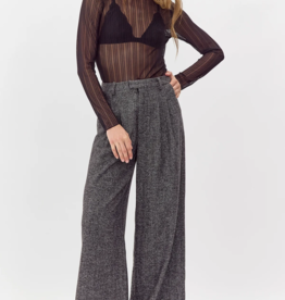 Greylin Adele Herringbone Wide Leg Trouser