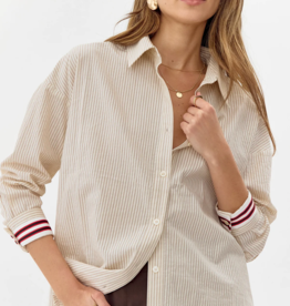 Greylin Greta Striped Button Down