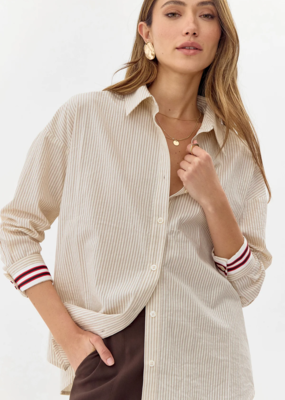Greylin Greta Striped Button Down