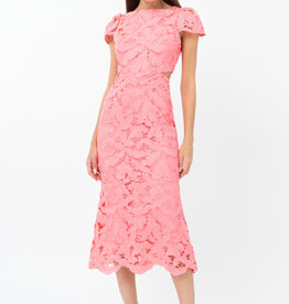 Adelyn Rae Portia 3D Lace Cap Sleeve Midi *Only One Left - XL*