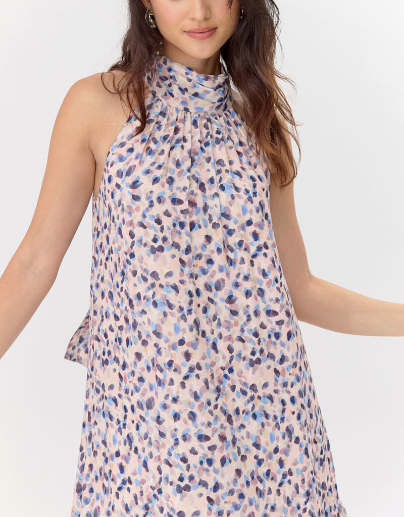 Greylin Carina Tiered Halter Maxi Dress