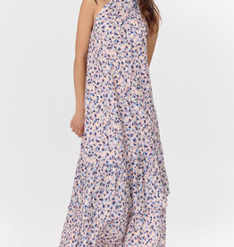 Greylin Carina Tiered Halter Maxi Dress