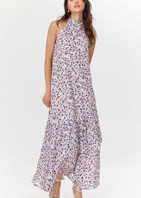 Greylin Carina Tiered Halter Maxi Dress