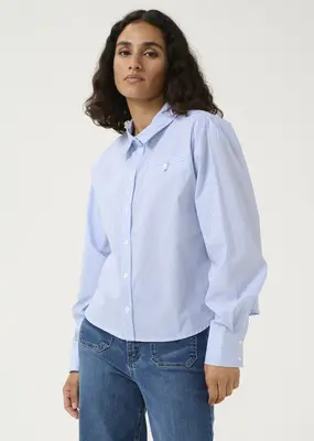 Kaffe Sofie Striped Cotton Shirt *Only One Left - 4*