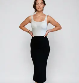 Privilege Kyle Ribbed Skirt