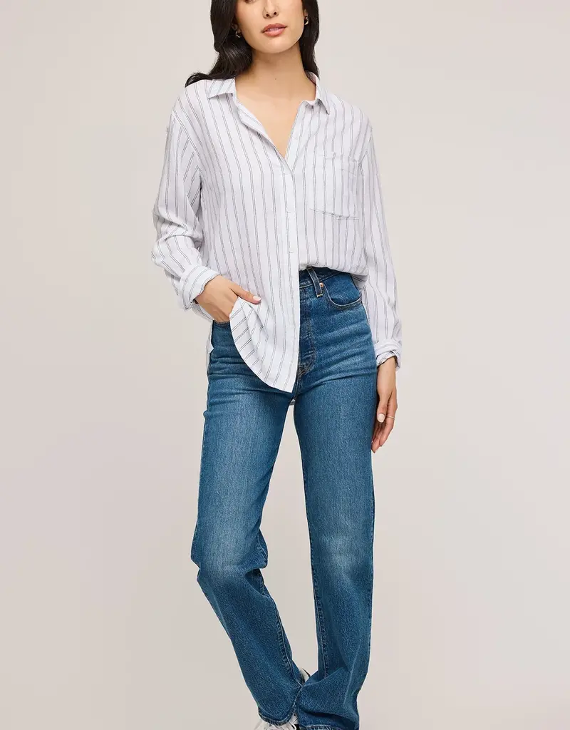 Gentle Fawn Dominique White Stripe Button-Up