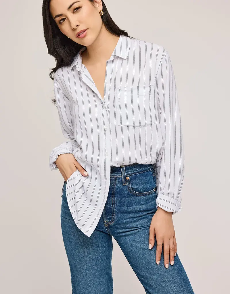 Gentle Fawn Dominique White Stripe Button-Up