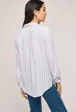 Gentle Fawn Dominique White Stripe Button-Up