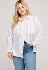 Gentle Fawn Dominique White Stripe Button-Up
