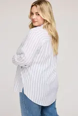 Gentle Fawn Dominique White Stripe Button-Up