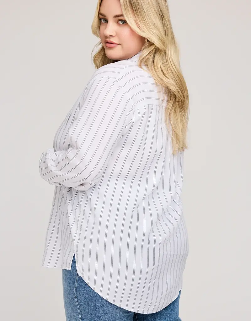 Gentle Fawn Dominique White Stripe Button-Up
