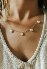 Oak + Eve Bloom Necklace with Flower Bead Detail