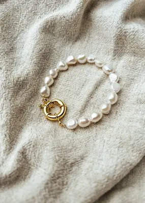 Oak + Eve Malia Pearl Bracelet - Small