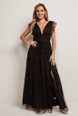 Soieblu Star Maxi Dress in Black