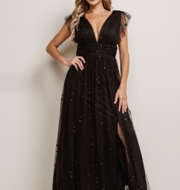 Soieblu Star Maxi Dress in Black