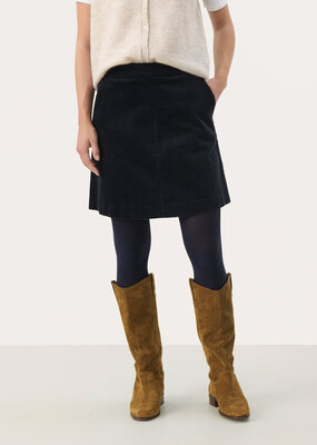 Part Two Lings Corduroy Skirt in Dark Navy *Size 8 & 14 Left*