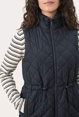 Part Two Nanet Quilted Vest in Navy