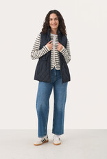 Part Two Nanet Quilted Vest in Navy