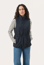 Part Two Nanet Quilted Vest in Navy