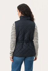 Part Two Nanet Quilted Vest in Navy