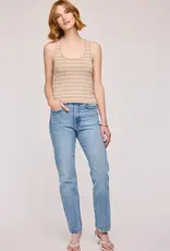 Gentle Fawn Sierra Ribbed Tank In Oat Stripe