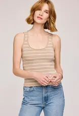 Gentle Fawn Sierra Ribbed Tank In Oat Stripe