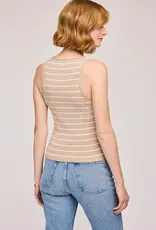 Gentle Fawn Sierra Ribbed Tank In Oat Stripe