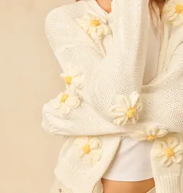 John and Jenn Cruz Daisy Knit Cardigan *Only One Left - Size Large*