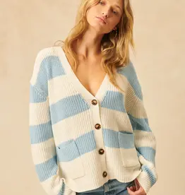 John and Jenn McKay Cotton Striped Cardigan *Two Colours*