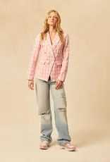 John and Jenn Oliver Gingham Blazer