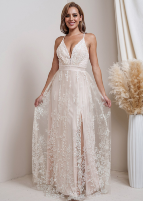 Soieblu Cynthia Glitter Maxi Dress **MED, X-L LEFT**