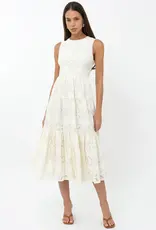 Adelyn Rae Marina Lace Tiered Midi Dress