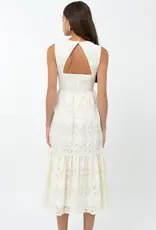 Adelyn Rae Marina Lace Tiered Midi Dress