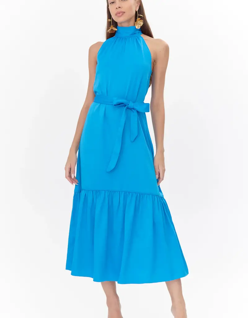 Adelyn Rae Melia Halter Textured Midi Dress