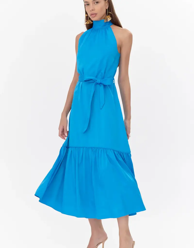 Adelyn Rae Melia Halter Textured Midi Dress
