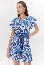 Adelyn Rae Aelia Textured Braided Belt Mini Dress