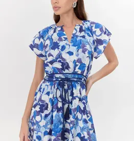 Adelyn Rae Aelia Textured Braided Belt Mini Dress
