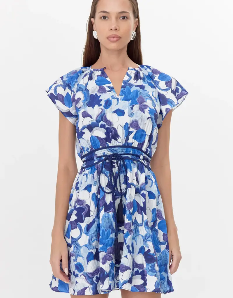 Adelyn Rae Aelia Textured Braided Belt Mini Dress
