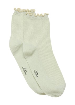 ICHI Accessories Mitty Socks Ruffle Edge Socks