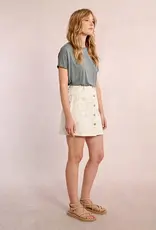 Molly Bracken Lane Floral Denim Mini Skirt