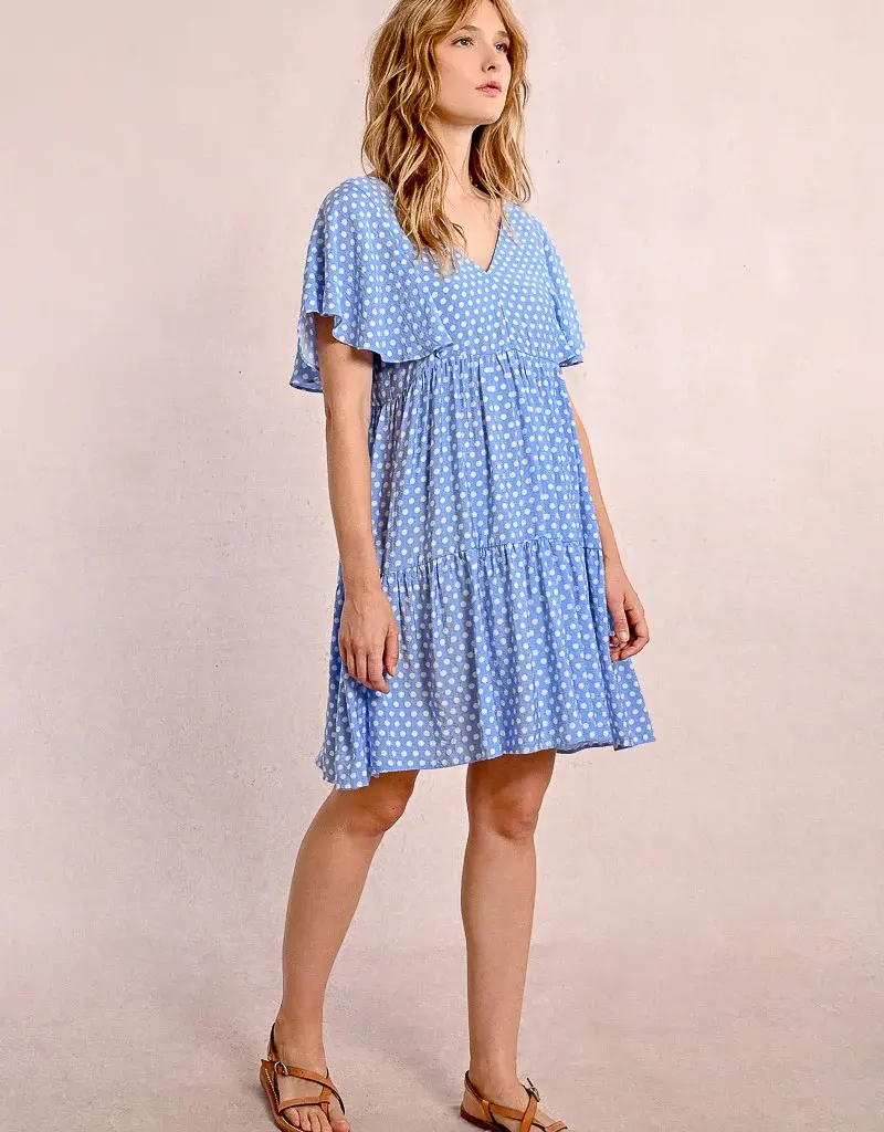 Molly Bracken Nellie Tiered Dress with Sleeves (FINAL SALE)