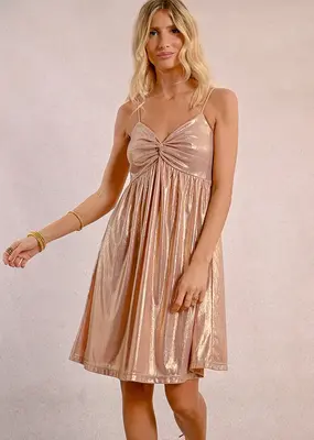 Molly Bracken Champagne Mini Dress