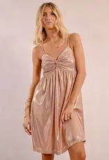 Molly Bracken Champagne Mini Dress (FINAL SALE)