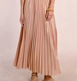 Molly Bracken Haze Metallic Pleated Skirt