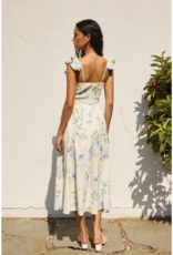 Dress Forum Everlasting Corset Flutter Dress in Blue Floral