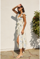 Dress Forum Everlasting Corset Flutter Dress in Blue Floral