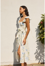 Dress Forum Everlasting Corset Flutter Dress in Blue Floral