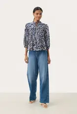 Part Two Nickeline Navy Floral Blouse